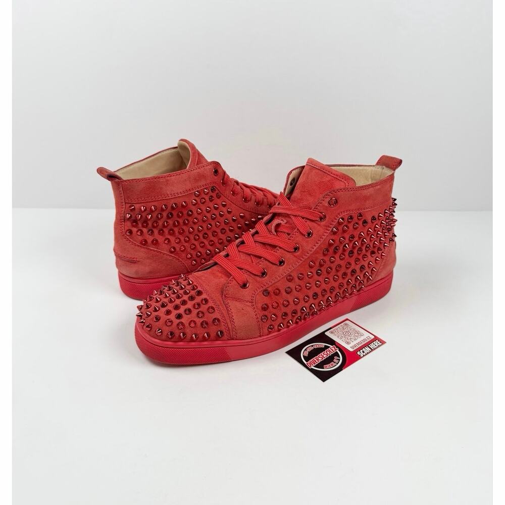 Size 10.5 - Christian Louboutin High Top Spike Sneakers